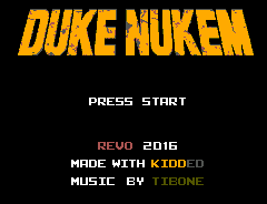 Duke Nukem (Homebrew) — Title screen